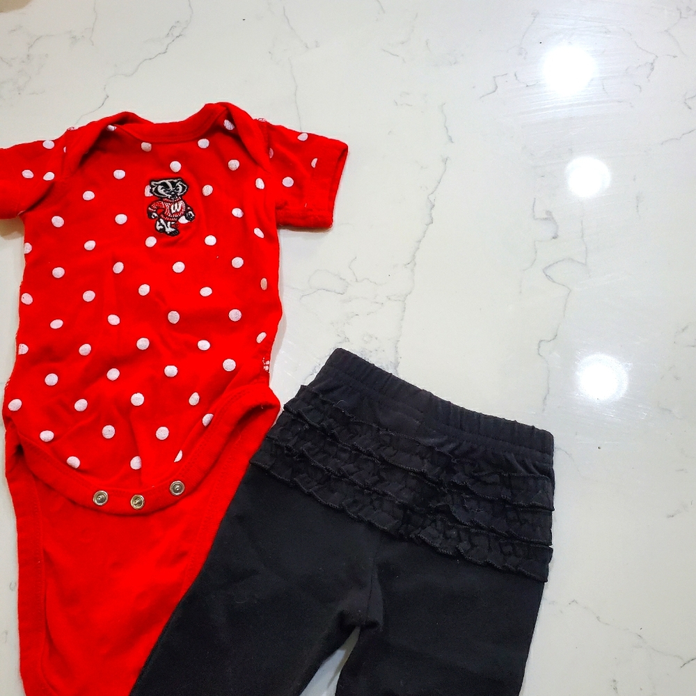 Newborn badger onesie outfit
